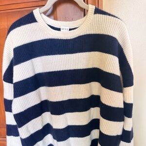 Kule sweater size Medium 100% cashmere- stripes